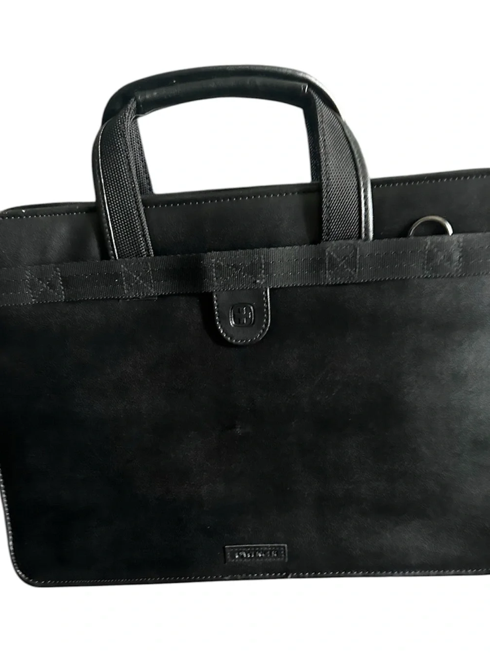 Wenger Black 14 inch Laptop Briefcase with Red Tag Accent